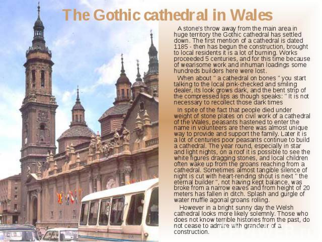 A stone's throw away from the main area in huge territory the Gothic cathedral has settled down. The first mention of a cathedral is dated 1185 - then has begun the construction, brought to local residents it is a lot of burning. Works proceeded 5 c…