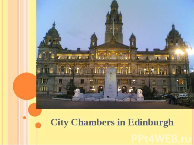 City Chambers in Edinburgh City Chambers in Edinburgh
