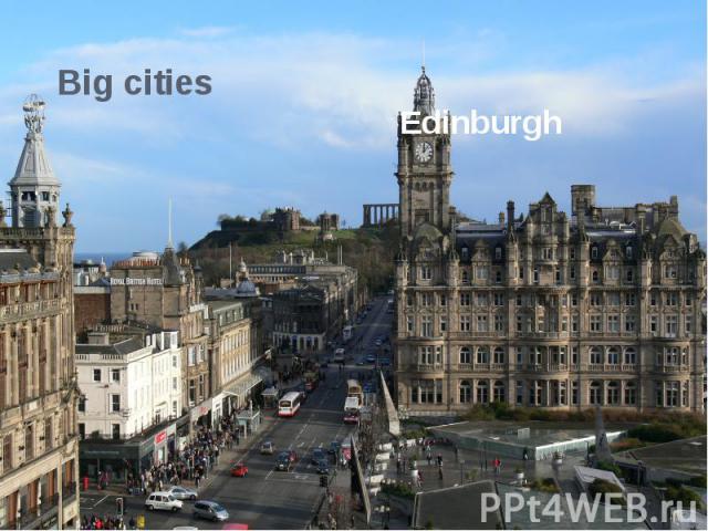 Big cities Edinburgh