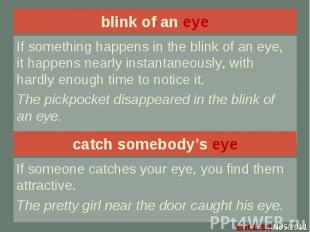blink of an eye blink of an eye