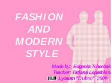 Fashion and modern style