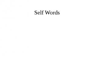 Self Words