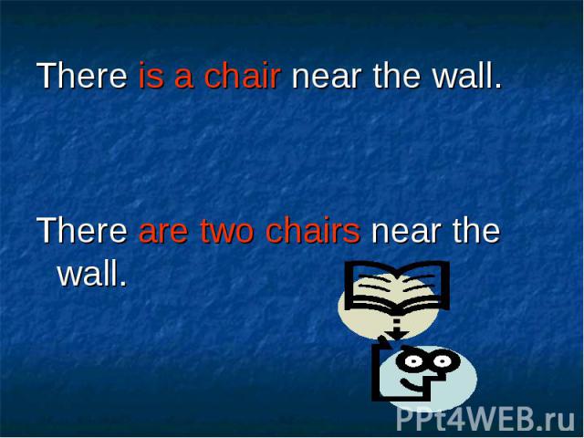 There is a chair near the wall. There is a chair near the wall. There are two chairs near the wall.