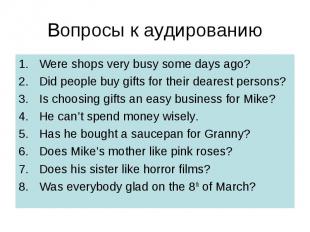 Were shops very busy some days ago? Were shops very busy some days ago? Did peop