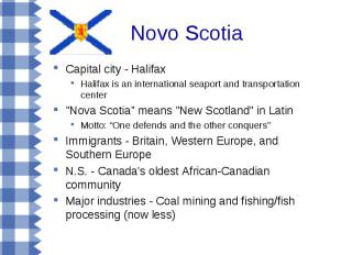 Capital city - Halifax Capital city - Halifax Halifax is an international seapor