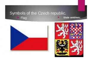 Symbols of the Czech republic. Flag: