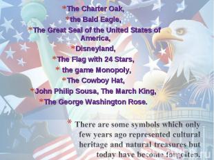 The Charter Oak, The Charter Oak, the Bald Eagle, The Great Seal of the United S
