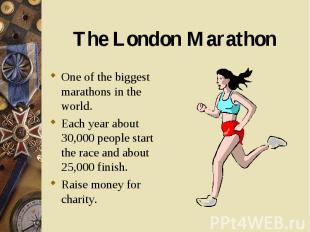 One of the biggest marathons in the world. One of the biggest marathons in the w