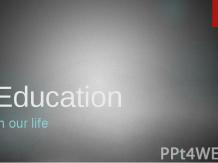 Education in our life