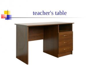 teacher's table