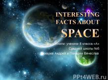 Interesting facts about Space