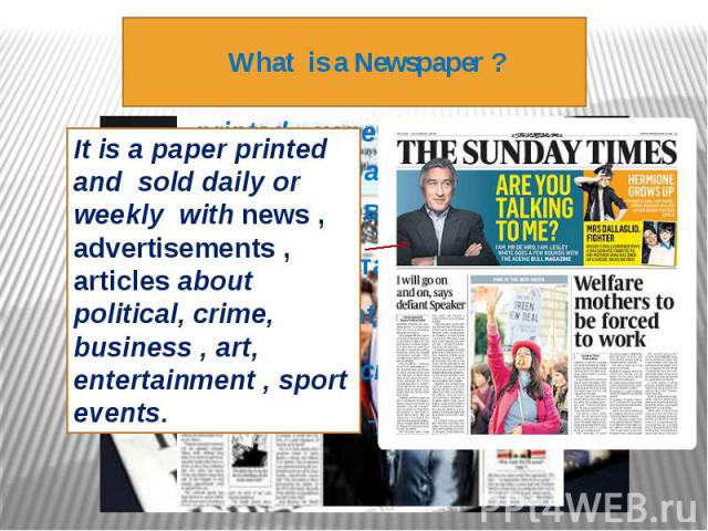 What is a Newspaper ?