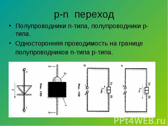 Полупроводники n-типа, полупроводники р-типа. Полупроводники n-типа, полупроводники р-типа. Односторонняя проводимость на границе полупроводников n-типа р-типа.