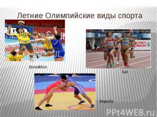 Летние Олимпийские виды спорта