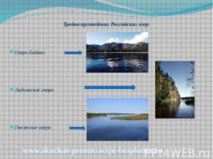 Тройка крупнейших Российских озер: Тройка крупнейших Российских озер: Озеро Байк