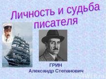 Грин Александр Степанович. Личность и судьба писателя