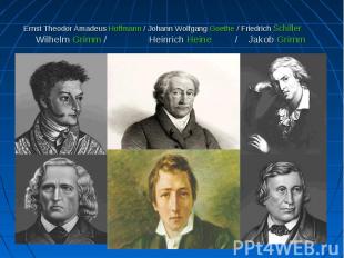 Ernst Theodor Amadeus Hoffmann / Johann Wolfgang Goethe / Friedrich Schiller Wil
