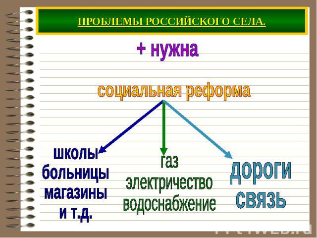 ПРОБЛЕМЫ РОССИЙСКОГО СЕЛА.