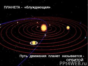 Путь движения планет называется - ОРБИТОЙ