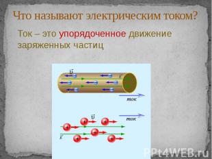 Что называют электрическим током?