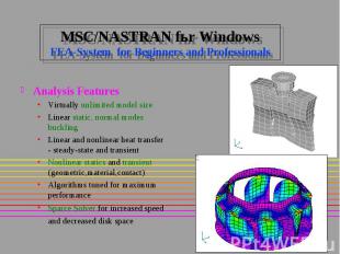 MSC/NASTRAN fьr Windows FEA-System for Beginners and Professionals Analysis Feat