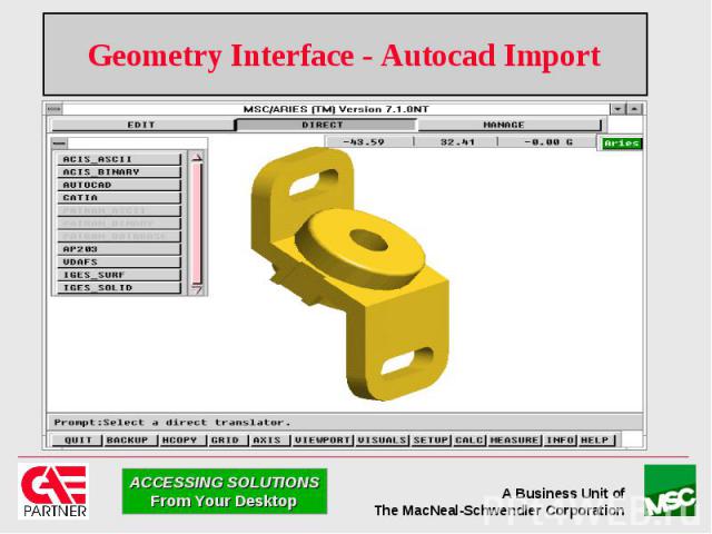 Geometry Interface - Autocad Import