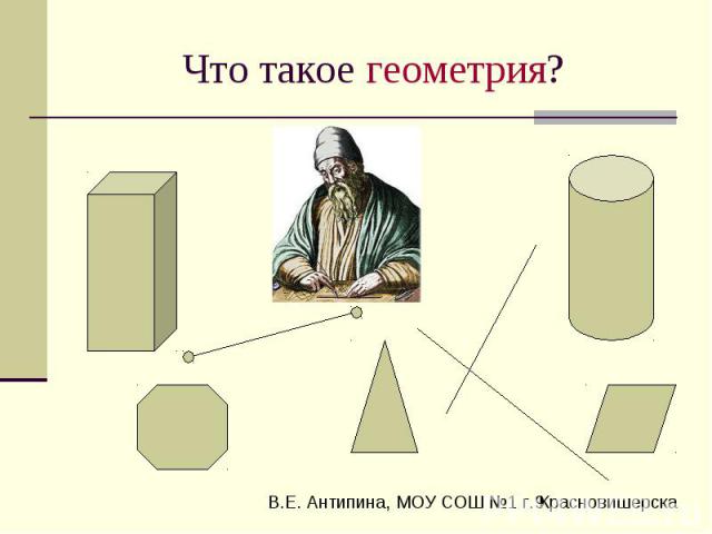 Что такое геометрия?