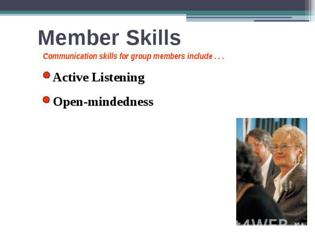 Member Skills