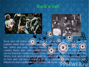 Rock`n`roll Rock`n`roll