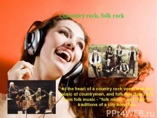 Country rock, folk rock Country rock, folk rock