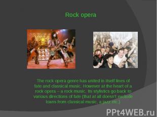 Rock opera Rock opera
