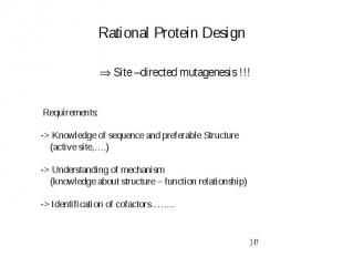 Rational Protein Design