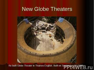 New Globe Theaters