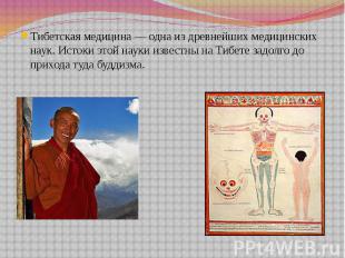 Тибетская медицина — одна из древнейших медицинских наук. Истоки этой науки изве