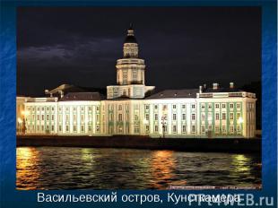 Васильевский остров, Кунсткамера Васильевский остров, Кунсткамера