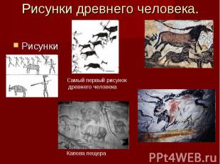 Рисунки древнего человека. Рисунки