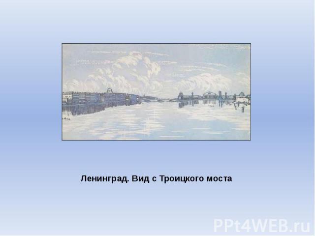 Ленинград. Вид с Троицкого моста