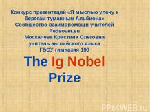 The Ig Nobel Prize