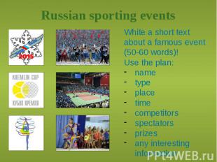 Russian sporting events