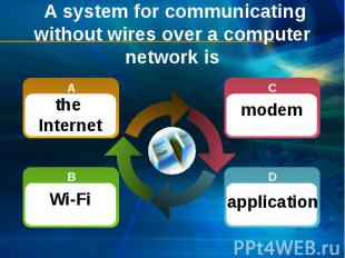 A system for communicating without wires over a computer network is