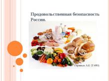 Продовольственная безопасность России