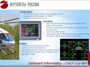 Onboard information check system