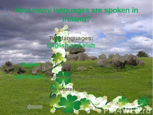 How many languages are spoken in Ireland?