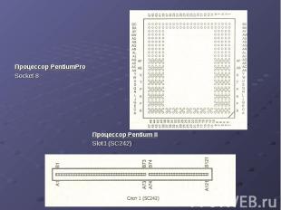 Процессор PentiumPro Процессор PentiumPro Socket 8