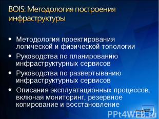 Методология проектирования логической и физической топологии Руководства по план