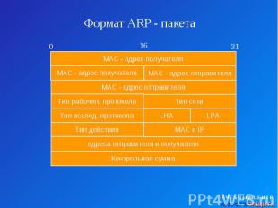 Формат ARP - пакета