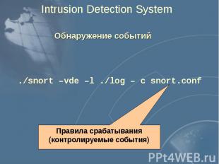 Intrusion Detection System