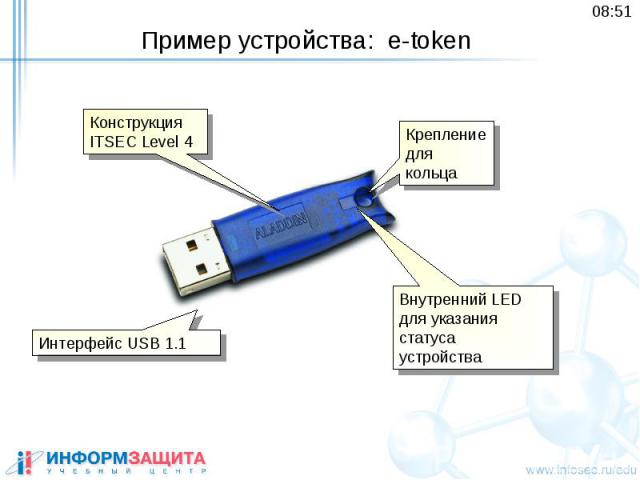 Пример устройства: e-token