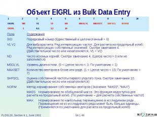 Объект EIGRL из Bulk Data Entry