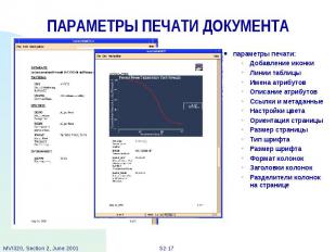 ПАРАМЕТРЫ ПЕЧАТИ ДОКУМЕНТА параметры печати: Добавление иконки Линии таблицы Име